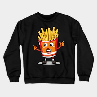 kawaii french fries T-Shirt cute potatofood Crewneck Sweatshirt